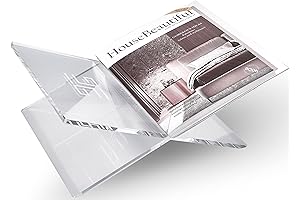 Premium Crystal Clear Book Stand - An Elegant Display for Reading, Studying, and Showcasing