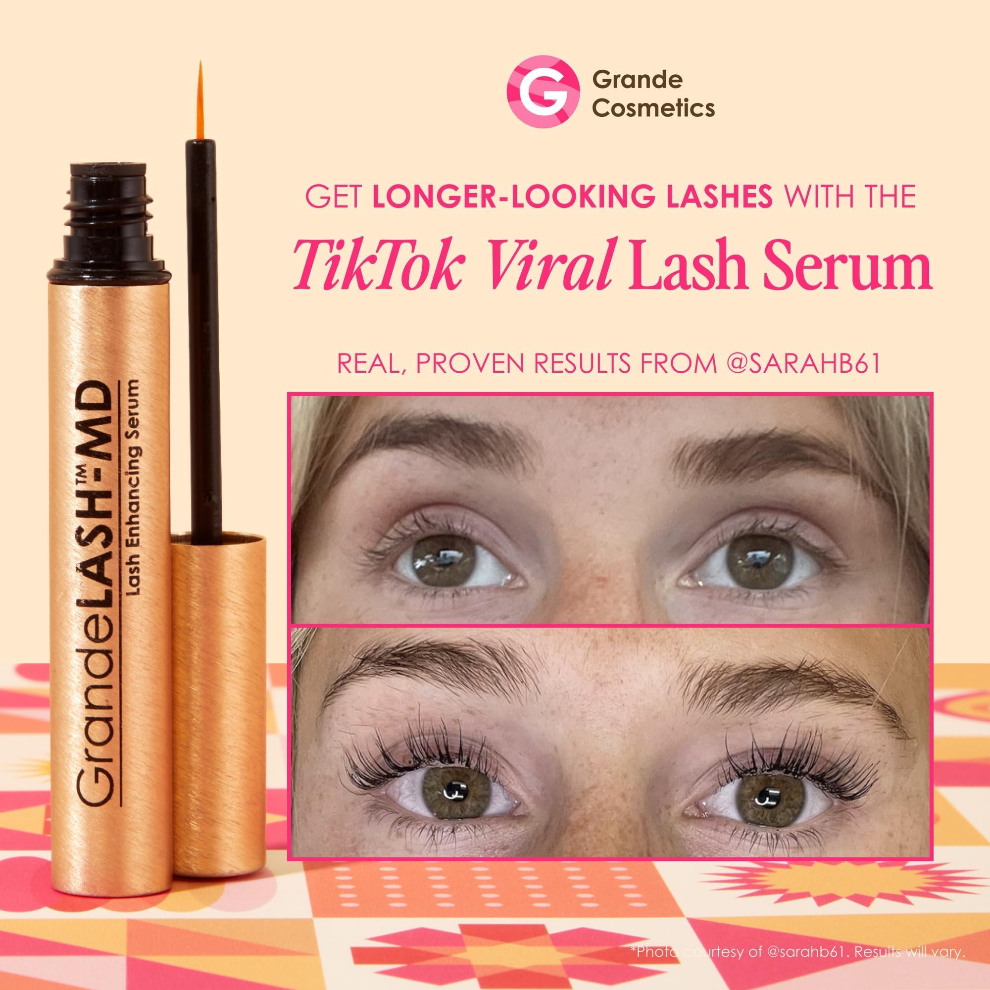 Generico Cosmetics Lash Enhancing Siero per la crescita delle ciglia per lunghezza e volume, 4 ml