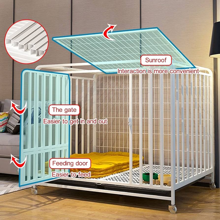 大型犬用金属製ケージ Amazon.co.jp: 犬 ケージ、犬 ゲージ、大型犬 ケージ 金属製の犬