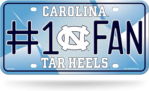 Miniatura 14 de Rico Industries NCAA - Placa de matrícula metálica unisex para adultos #1