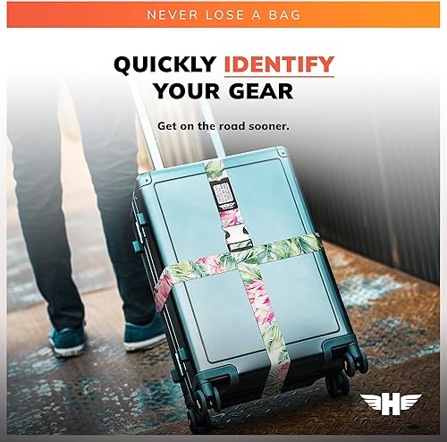Miniatura 7 de Correas de equipaje Hero para maletas y equipaje de mano (paquete de 2) cinturones seguros resistentes con más de 700 libras de tensión máxima de
