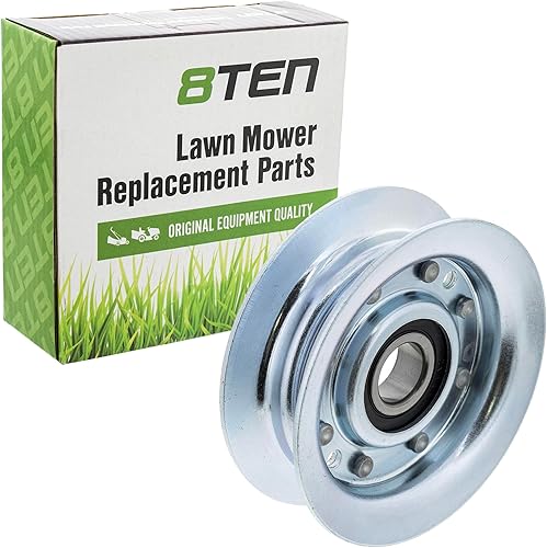 8TEN Polea tensora plana para John Deere L100 LA115 LA105 D100 L110 L111 L118 D110 D105 D125 X145 D130 GY20067 GR22172