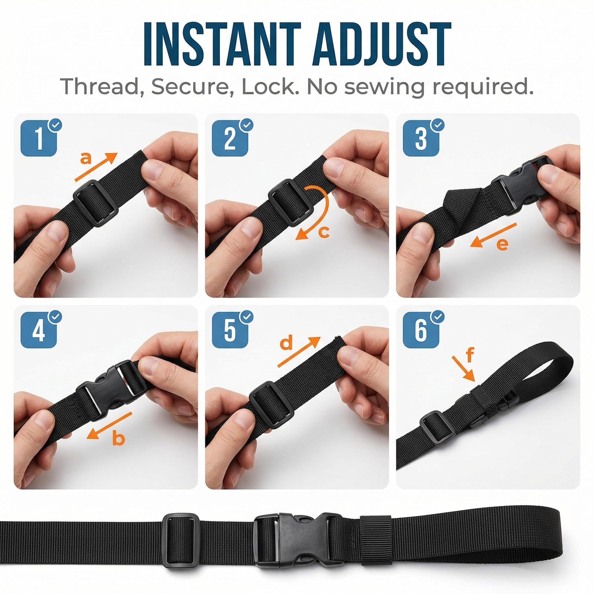 2.5cm*15m Meters Nylon Webbing Strap 15 M x 25mm Cinta De Correa Negra Con 36 Hebilla De Plástico Para Mochilas Resistente Cinta Persiana Con Hebilla De Liberación Rápida