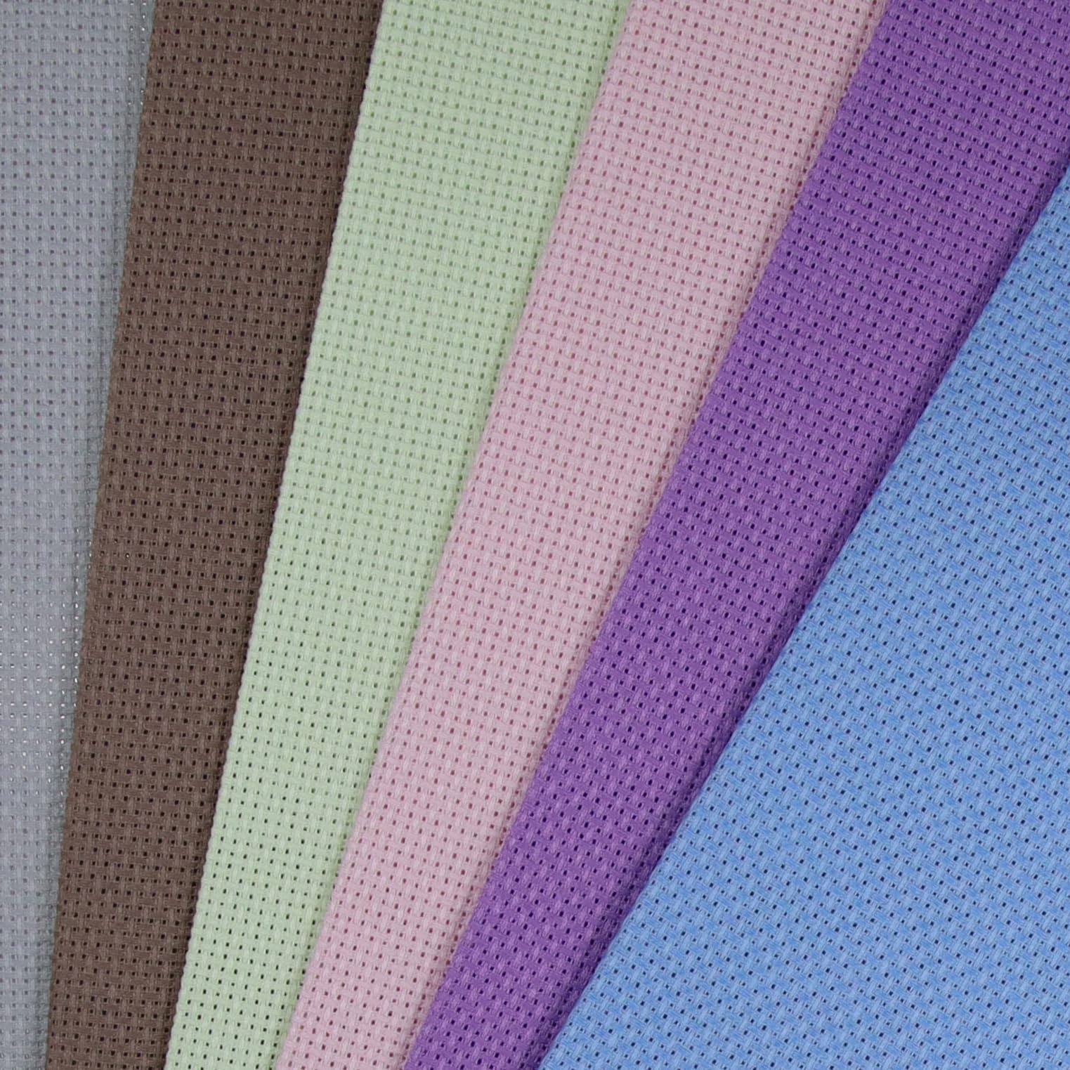 KCS 6 pc of 12" x 18" (30cmx45cm) 14 Count Cotton Aida Cloth Cross Stitch Fabric (14CT-Q)