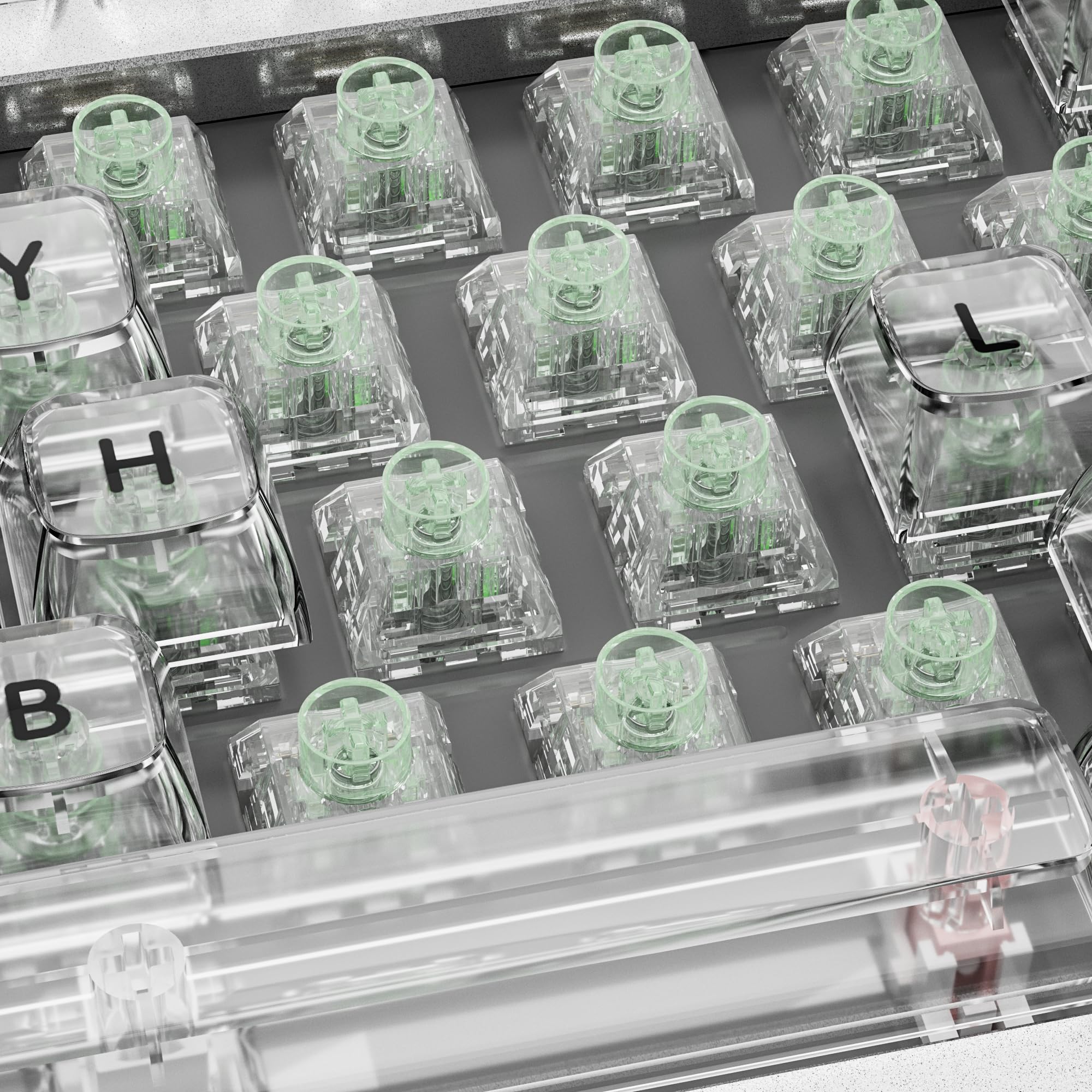 Amazon | Zjmehty 透明キーボードスイッチ Kailh Jellyfish Xスイッチ