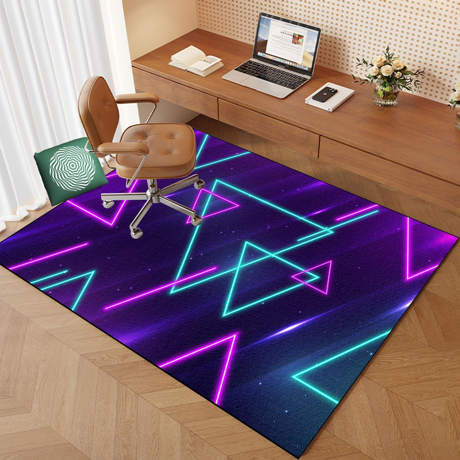120 x 160 cm Office Chair Mats for Hardwood Floors | Non Slip Floor Protector Mat | Desk Chairmats | Multi-Purpose Chair Mat | Under Desk Low-Pile Rug | Gaming Chair Mat for Carpeted Floor
