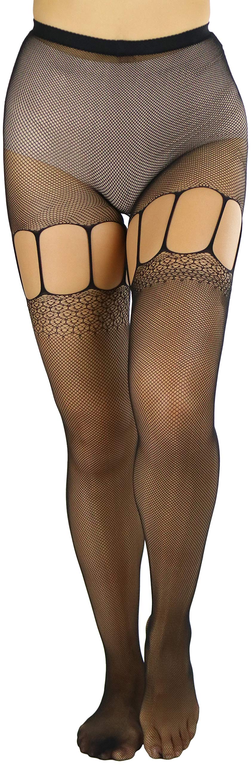 ToBeInStyle Women's Suspender Pantyhose