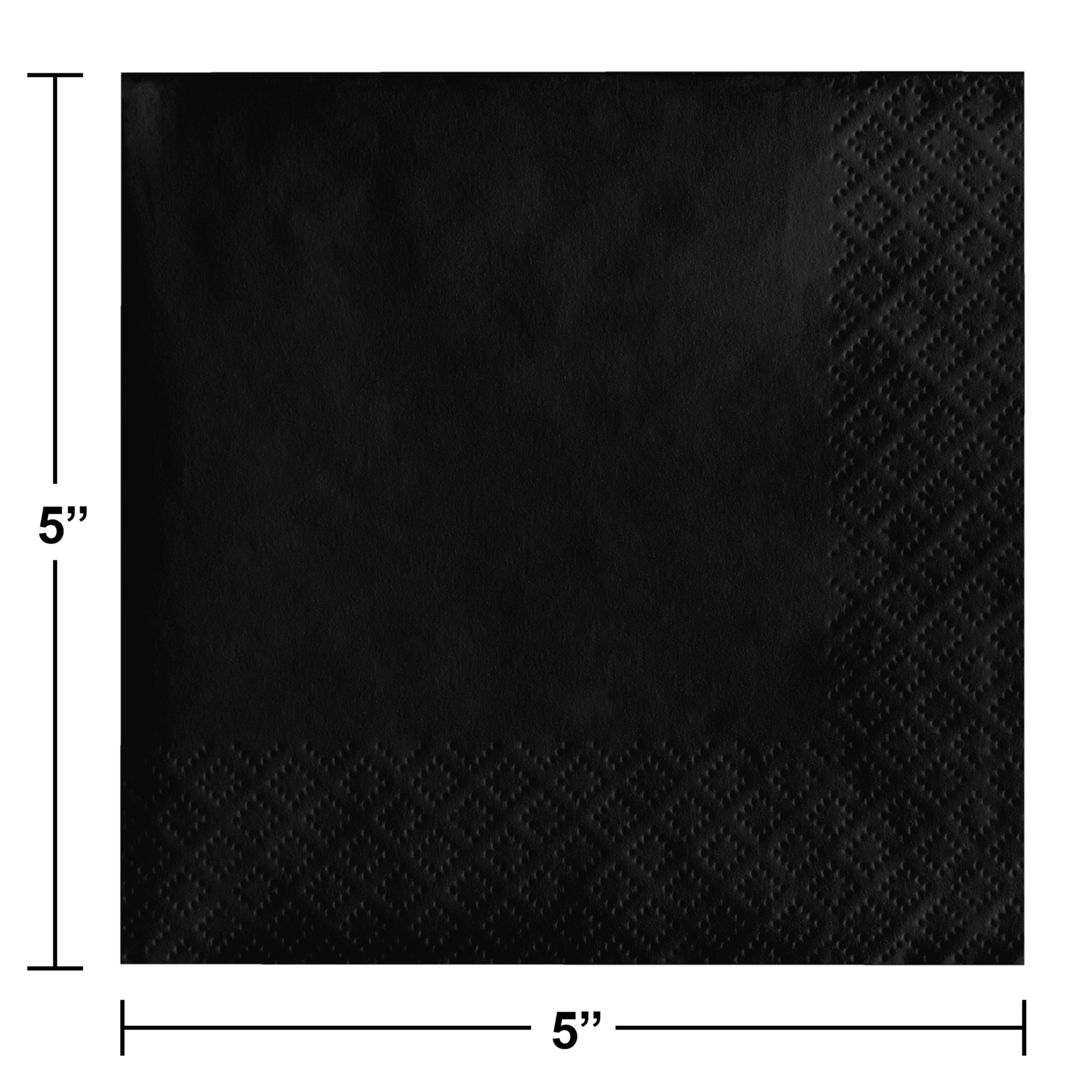 Creative Converting 47134B 9" Black Velvet Paper Plate - 24/Pack