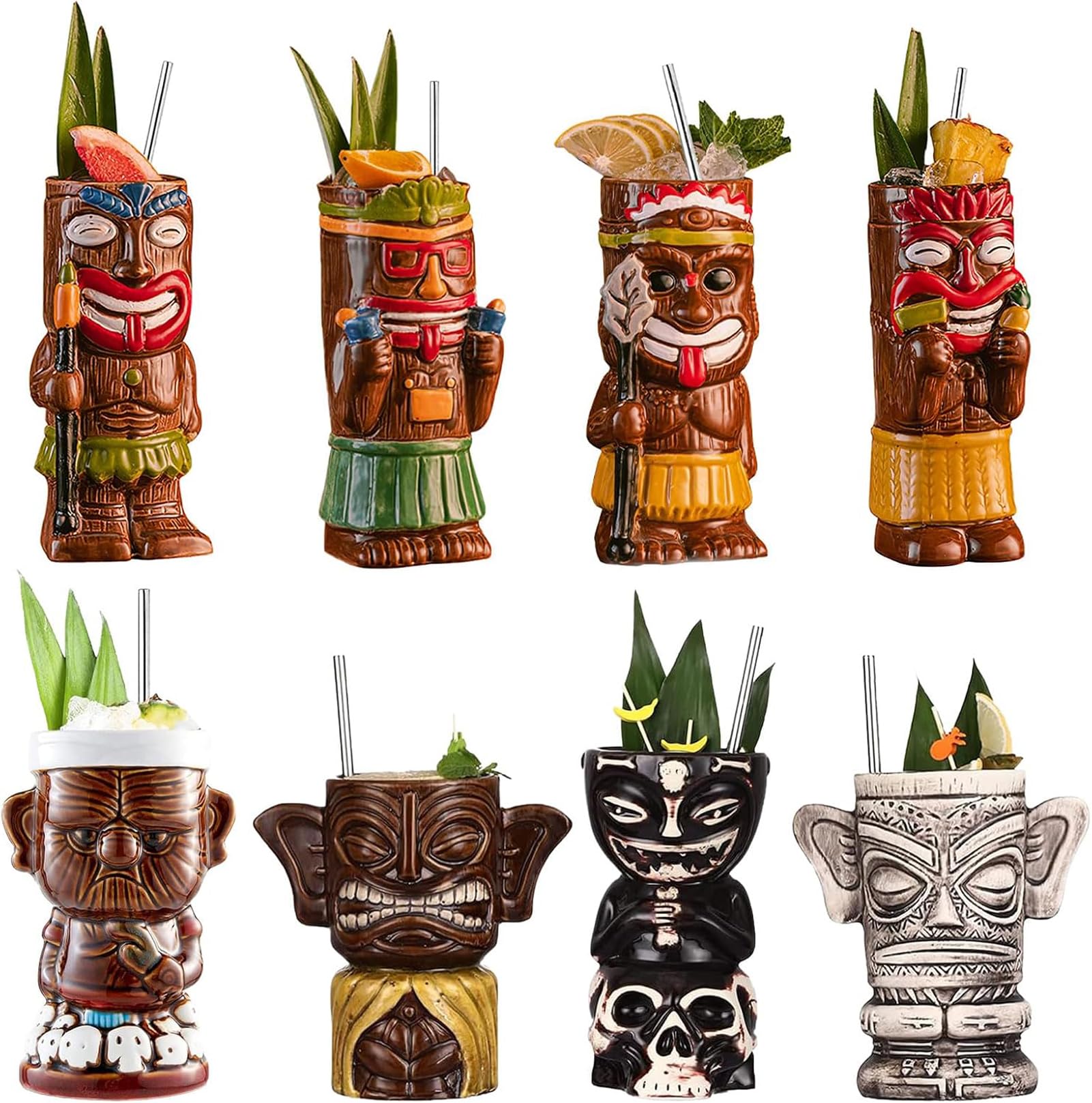 Topkapi Tiki Mok Mahana – Tiki-set cocktailglazen, cocktailbeker