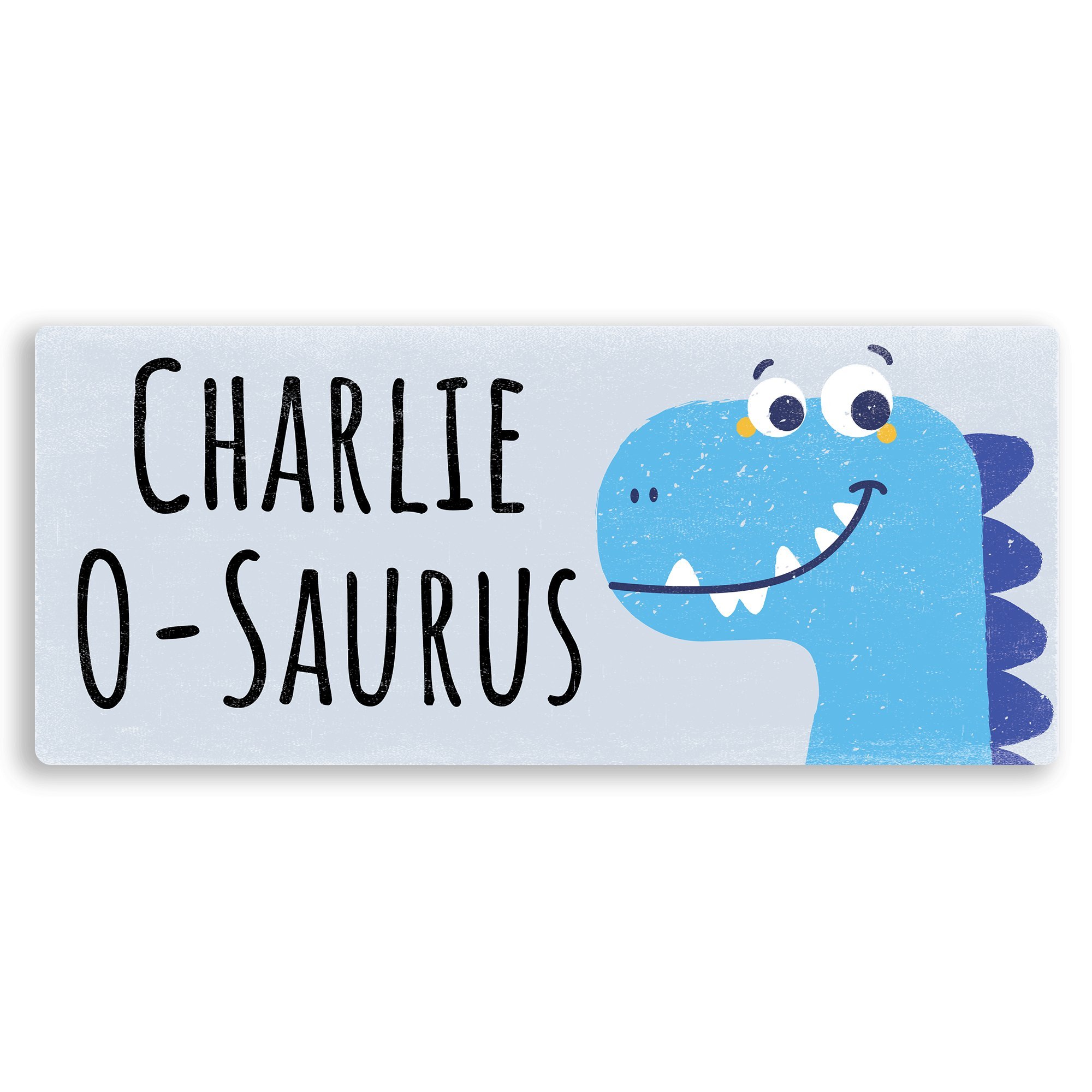 | Wtf | Blue Wtf | Personalised Dinosaur Names – | Sticky-Pads - Metal Wall Sign Plaque Art Inspirational