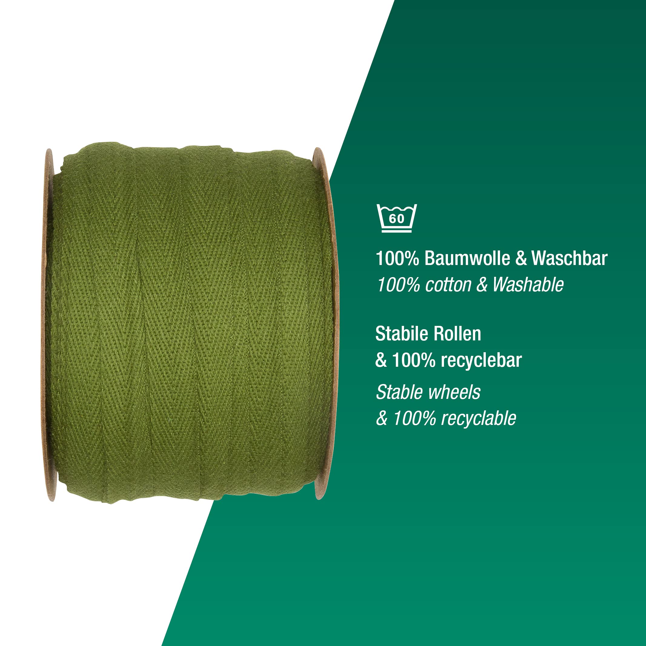 Halbach Seidenbänder Cotton Ribbon 10 mm x 30 m - Image 4
