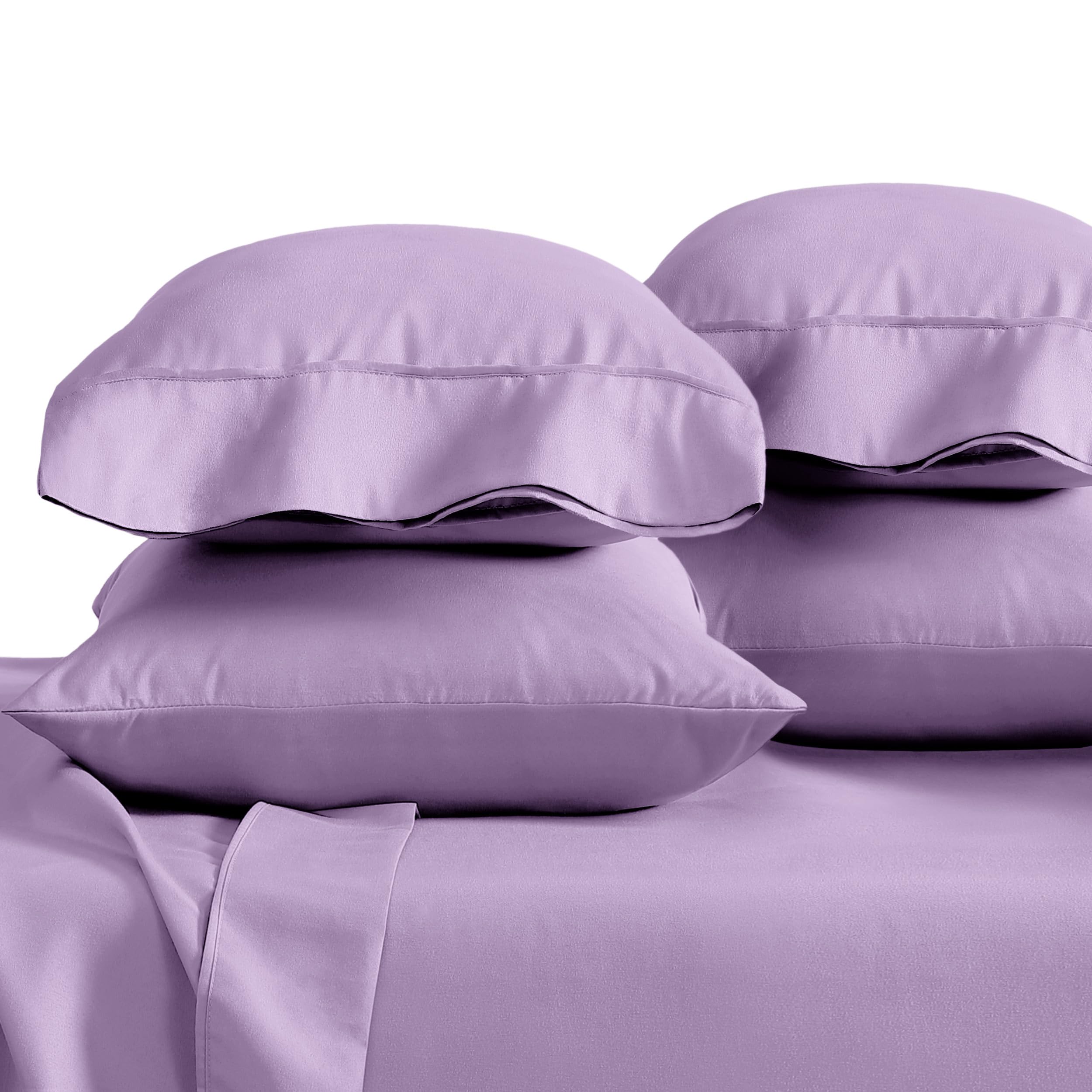 Bare Home Pillowcases Open End (Standard 4 Pack, Lavender)
