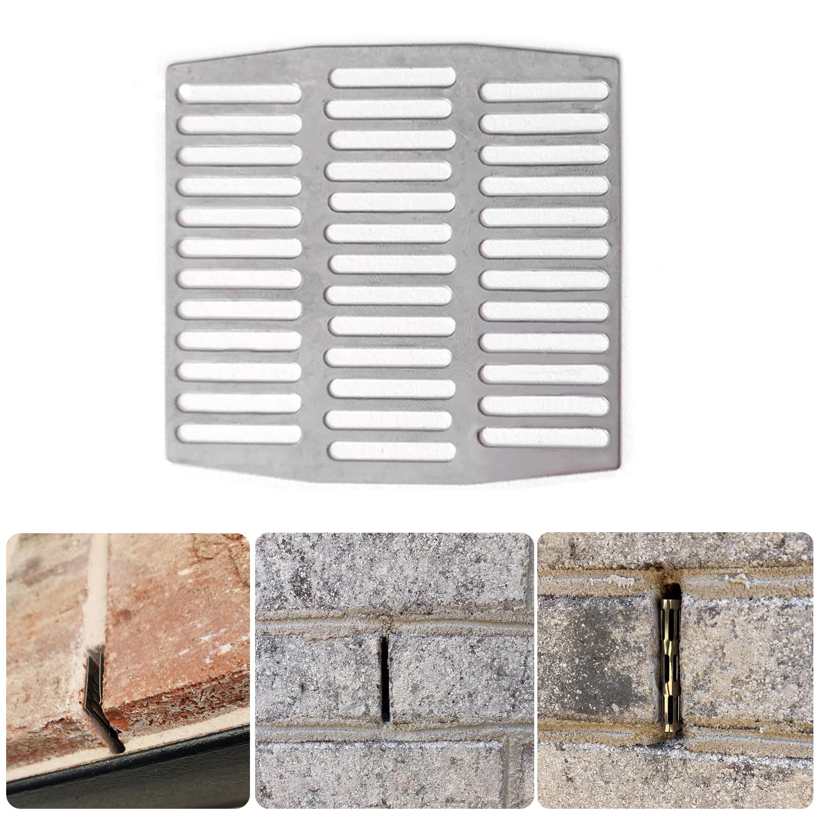 Juego de 40 tapas de ventilación para pared ladrillos protectores contra agujeros, juego de accesorios de albañilería para el hogar y el jardín, protecciones contra el llanto