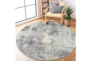 Modern Abstract Round Area Rugs For Living Room