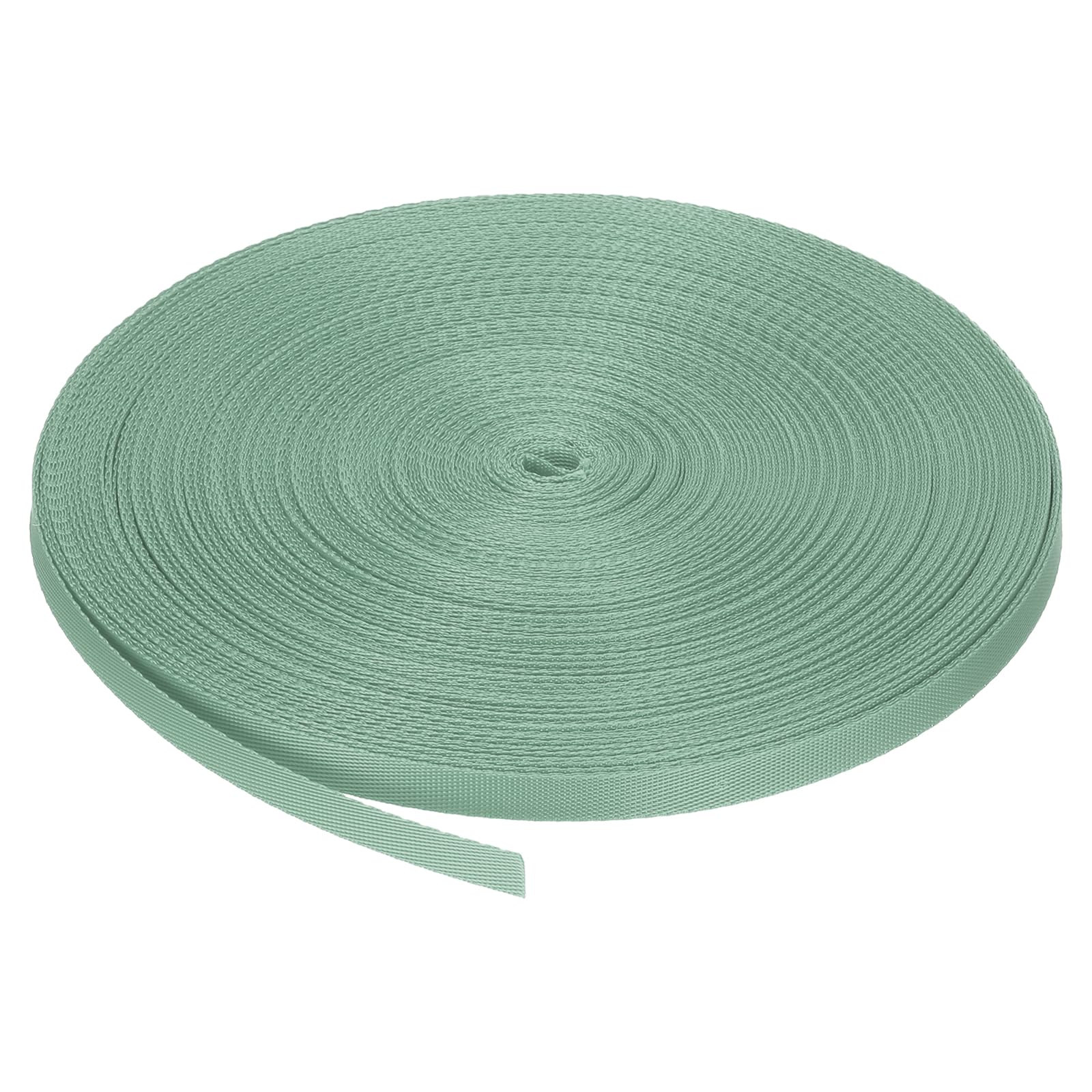 MECCANIXITY Nylon Webbing Strap Flat 5/8 Inch 50 Yards Avocado Green for Outdoor DIY Gear Repair, Backpack, Luggage-Rack, Crafts