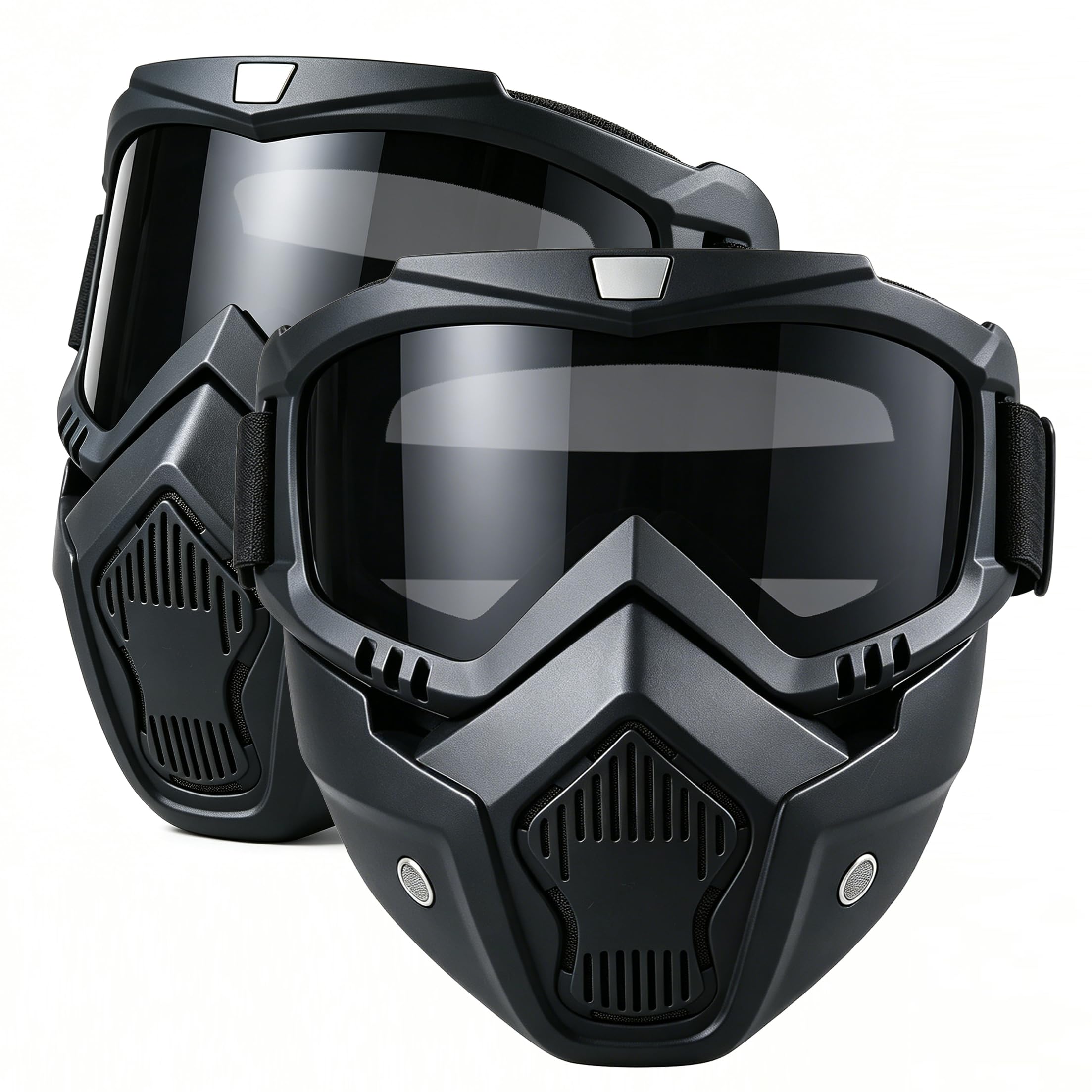 Motorcycle Face Mask Full Face,Dirt Bike Goggles Motocross, ATV, Offroad, Riding Racing Goggles for Men Women