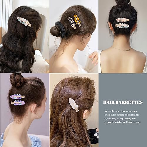 Miniatura 5 de Cptots 12 pinzas para el cabello sin arrugas, sin doblez, pinzas para el cabello sin arrugas, pinzas para el cabello sin abolladuras para