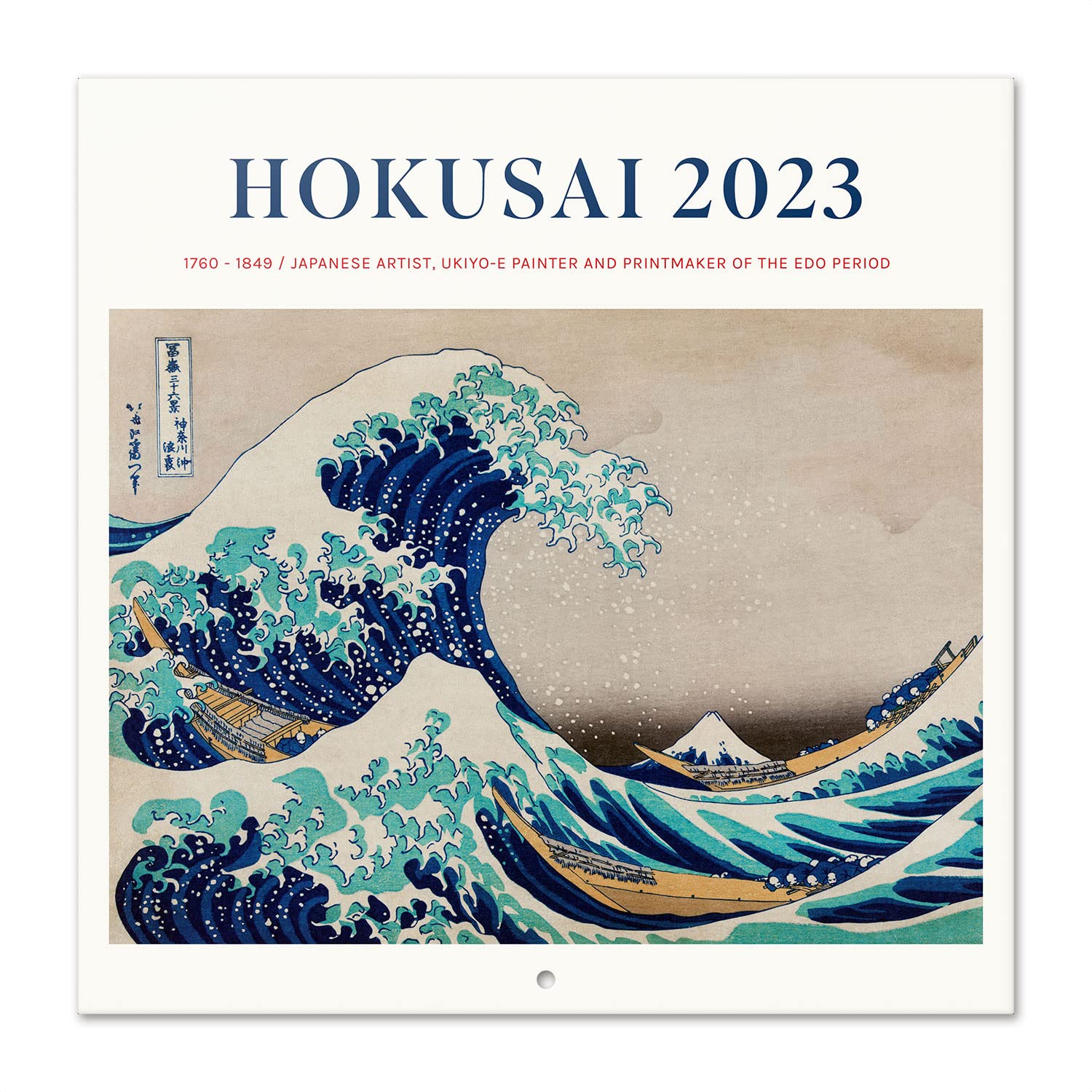 Buy Official Japanese Art Hokusai Wall 2023 12" x 12" FSC® 12 Month Planner Square Wall 2023
