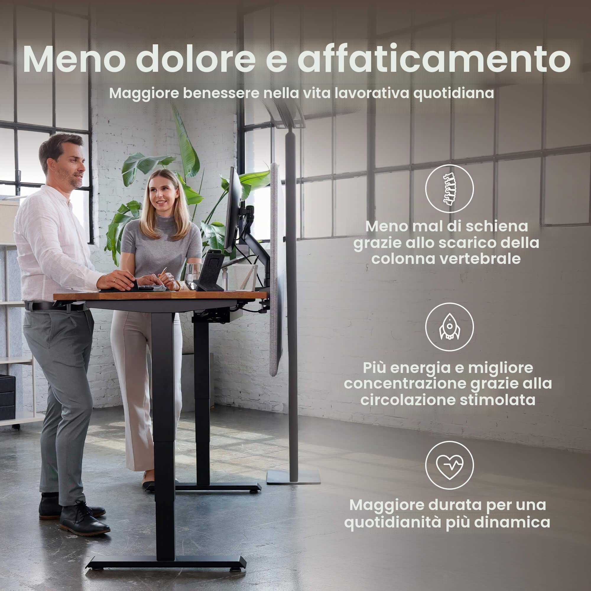 Ergotopia Desktopia Pro X Scrivania Elettrica con Altezza Regolabile con Garanzia di 7 Anni, Scrivania Ergonomica con 9 Posizioni Memorizzate (Piano: Rovere Massiccio, Struttura: Nero, 160 x 80 cm)