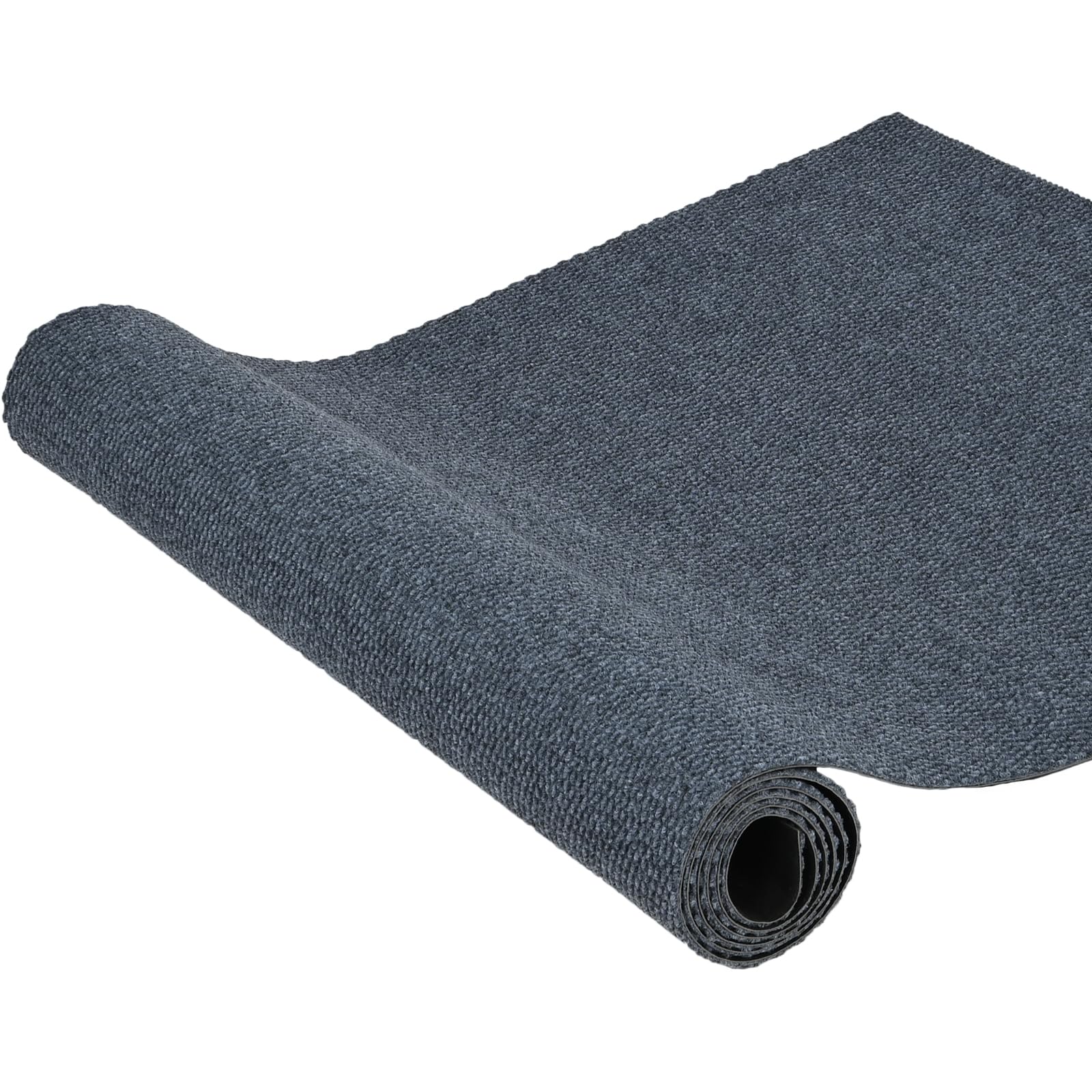 90x300cm Teppich Läufer Flur rutschfest Schmutzfangmatte Grau | 3m Langer Teppichläufer PVC Waschbar Flurteppich Schmutzfangläufer Küchenteppich Meterware Fußmatte für Eingänge, Küche, Büro