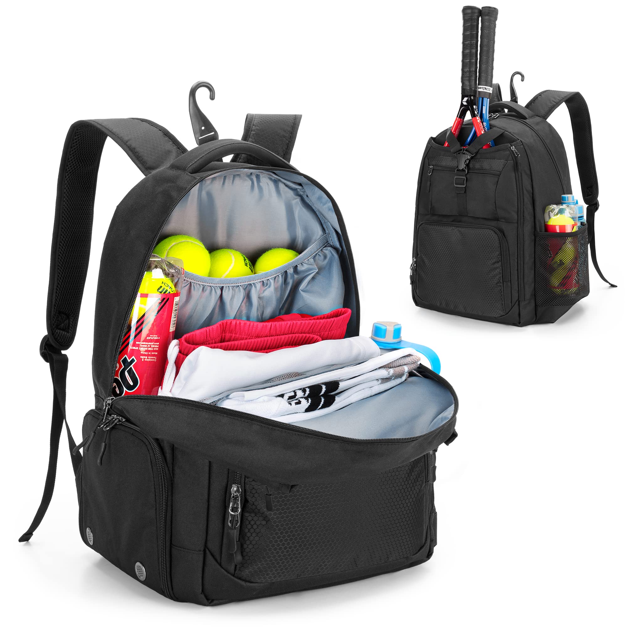 DSLEAF Tennis Bag for Men/Women to Hold 2 Rackets, Tennis