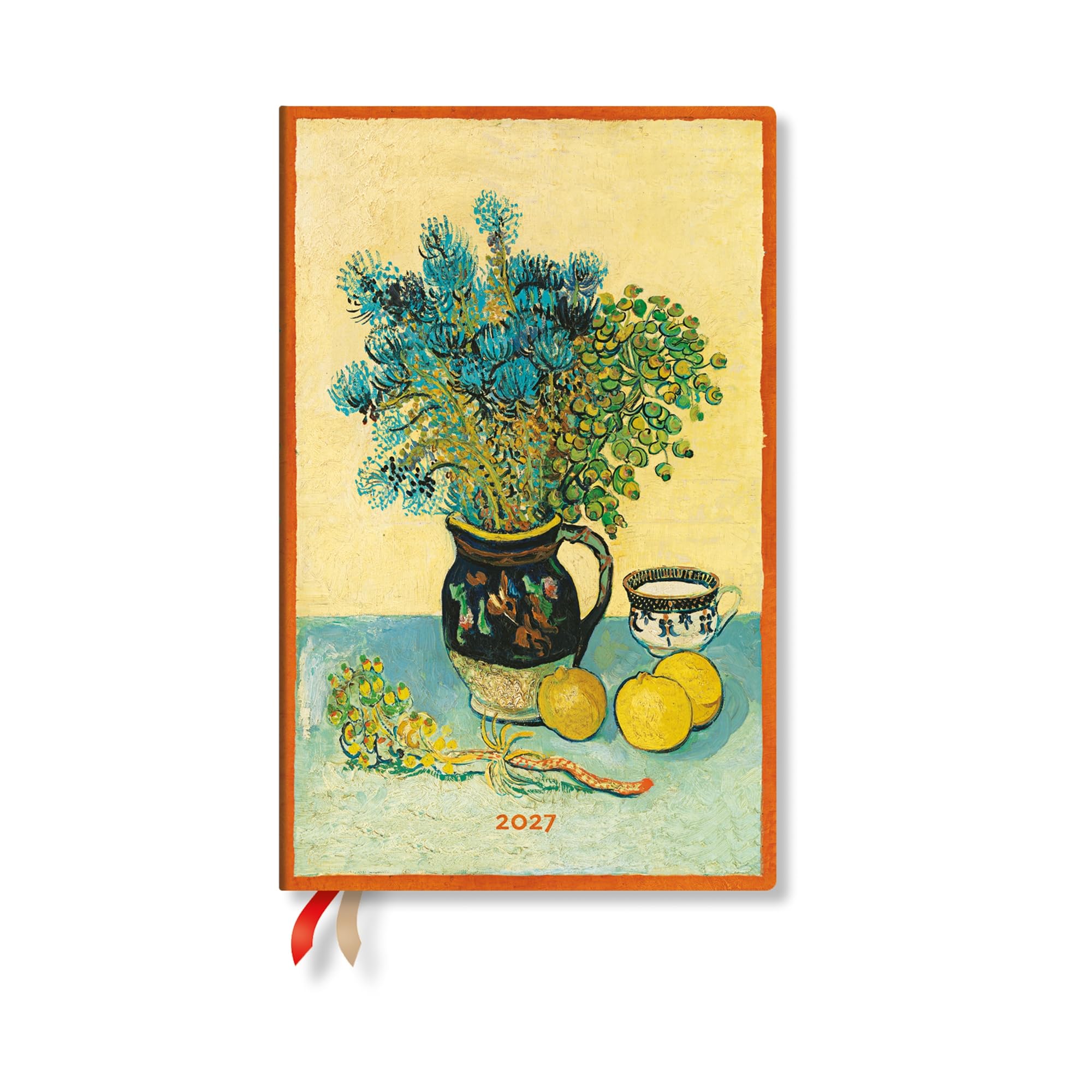 2027 Van Gogh’s Still Life Maxi 12-Month Hardcover Dayplanner (Elastic Band Closure) Vertical