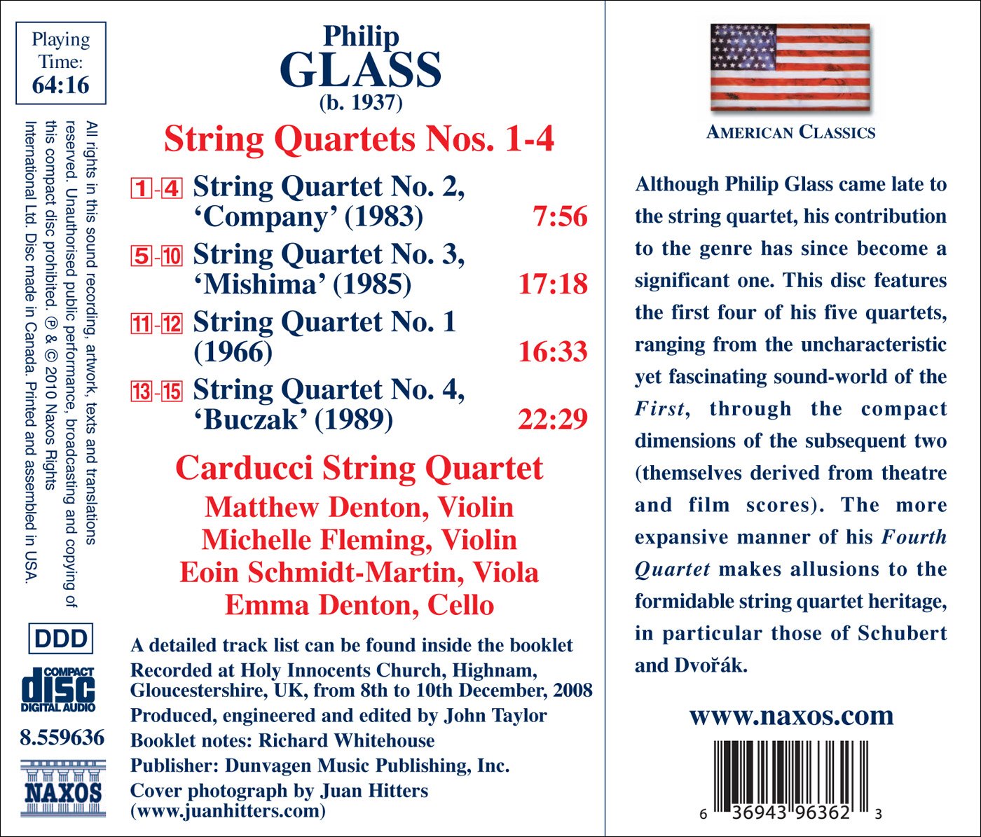 Quatuors A Cordes N°1 A 4