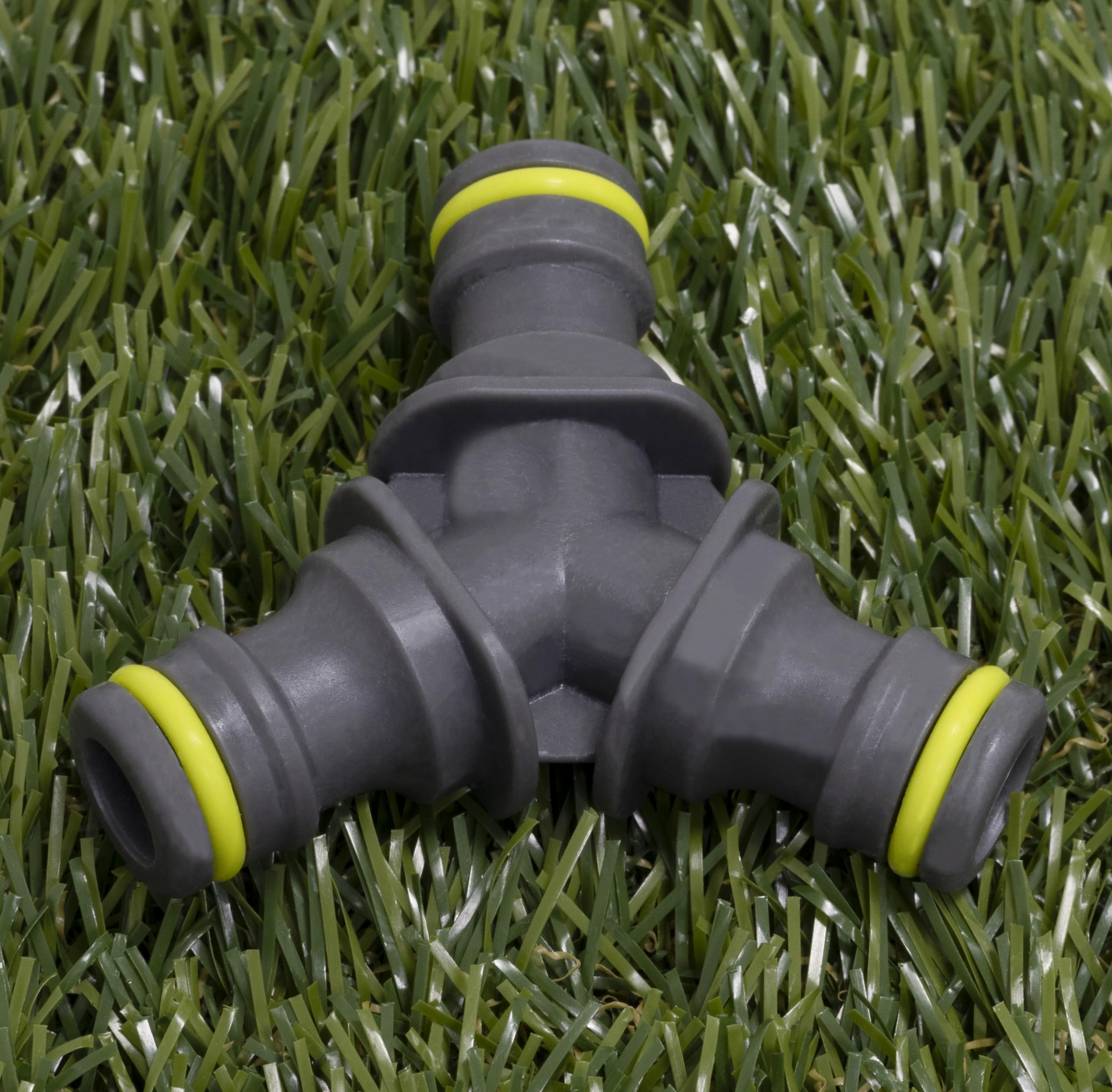 Raccord Rapide Triple Y AERZETIX C73268, Mâle 1/2" (16,66 Mm) Pour Tuyau D'arrosage, Connecteur à 3 Voies En Plastique, Simple à Clipser
