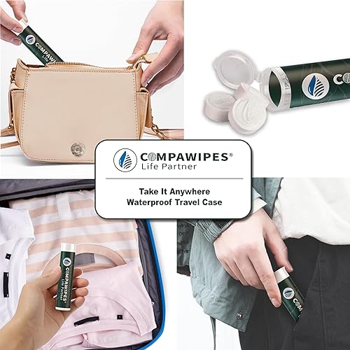 Miniatura 8 de Tabletas de papel higiénico toallas comprimidas  Toallitas de inodoro reutilizables para campamento, papel higiénico de viaje, pañuelos de monedas,