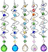 Vista 9 de H&D HYALINE & DORA Atrapasoles para Ventanas, Atrapasol de Cristal con Cuentas de los Siete Chakras, Cola Giratoria Decorativa Atrapasol