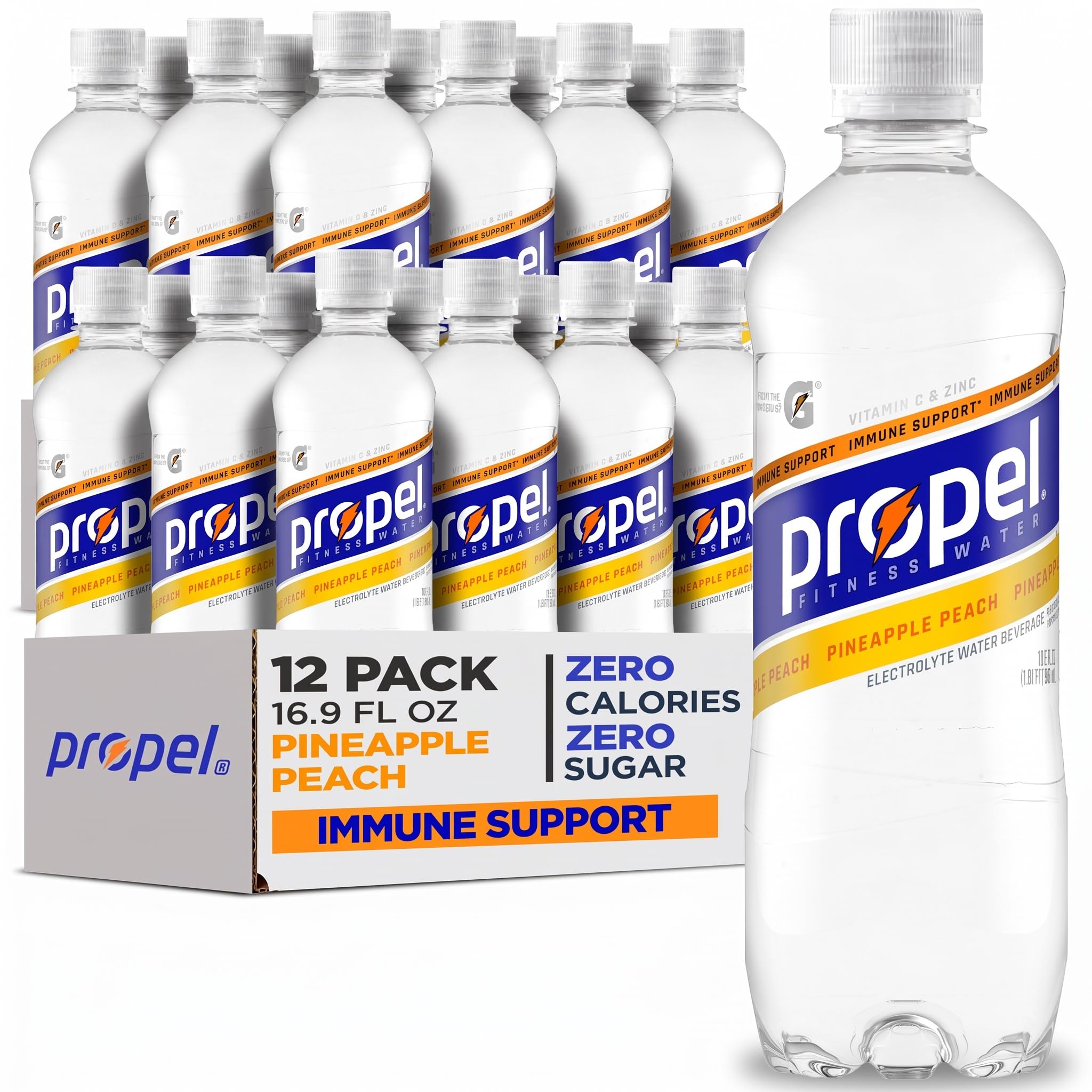 Amazon.com : Propel Immune Support, Pineapple Peach, 16.9 Fl Oz