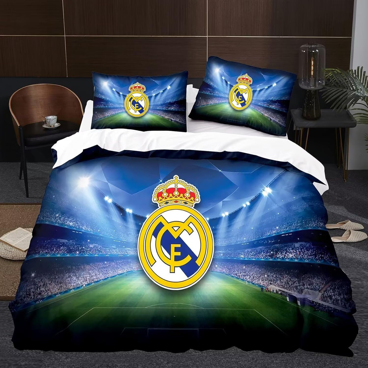 Shaari Duvet Cover Set Soft Lightweight Microfiber 3 Piece Bedding Set with 2 Pillowcase Kids Quilt Cover with Zipper Closure King 230 x 220 cm