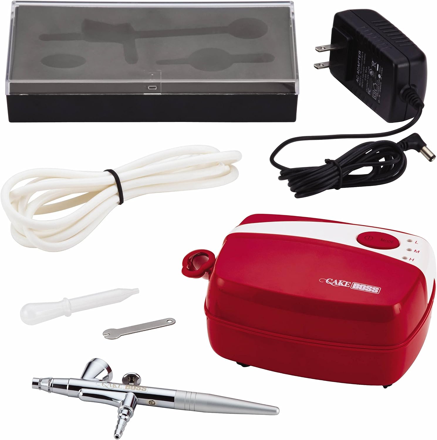 Cake Boss Decorating Tools Air Brush Kit, Red