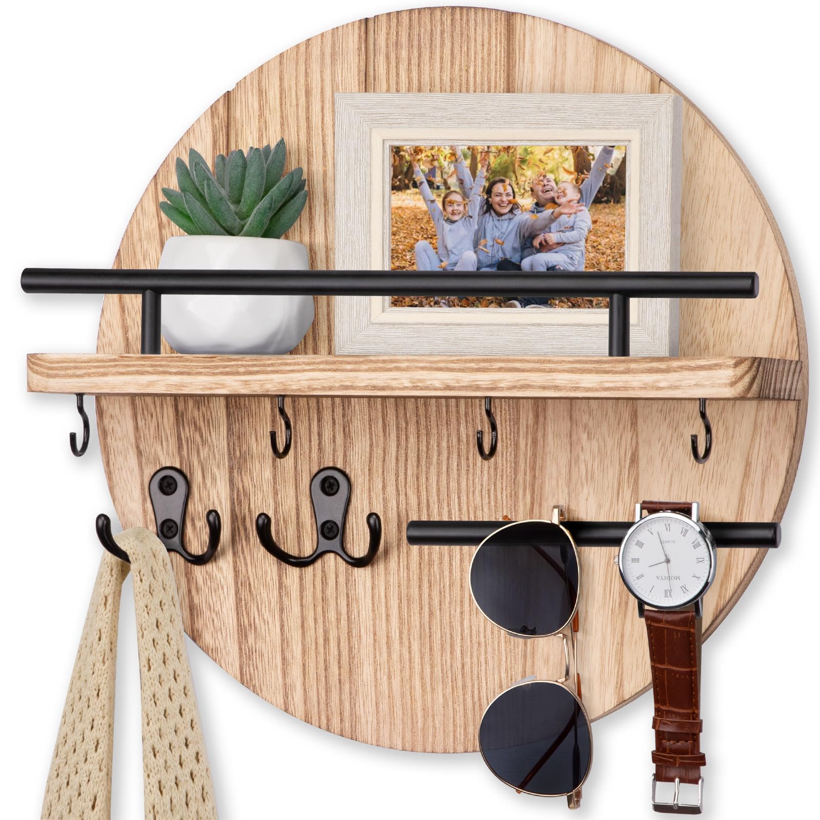 Amazon.com: Nekon Key Holder Wall Mount, 11.8 Inch Key Rack with