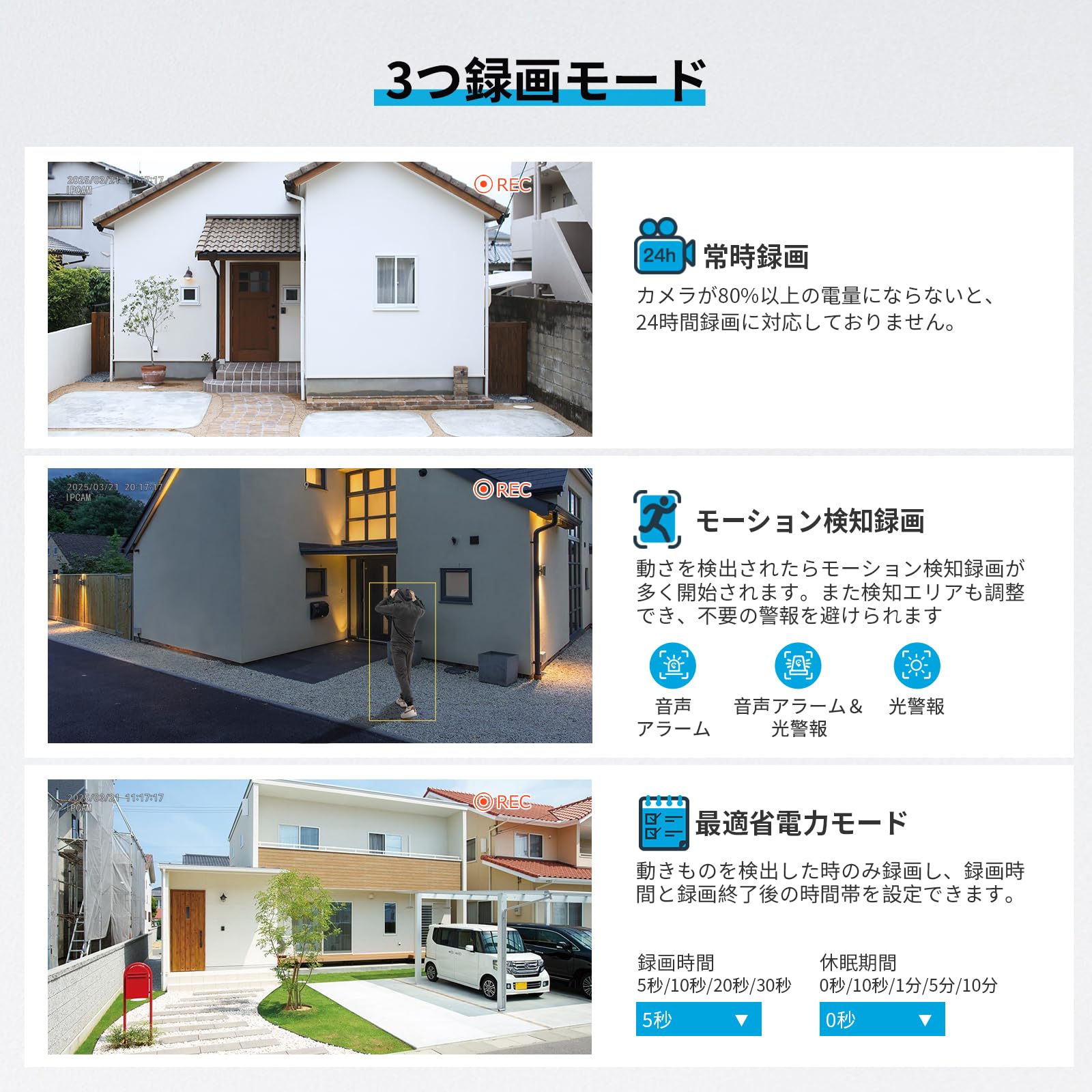 Amazon.co.jp: 【完全無線】Jennov 防犯カメラ 屋外 ソーラー