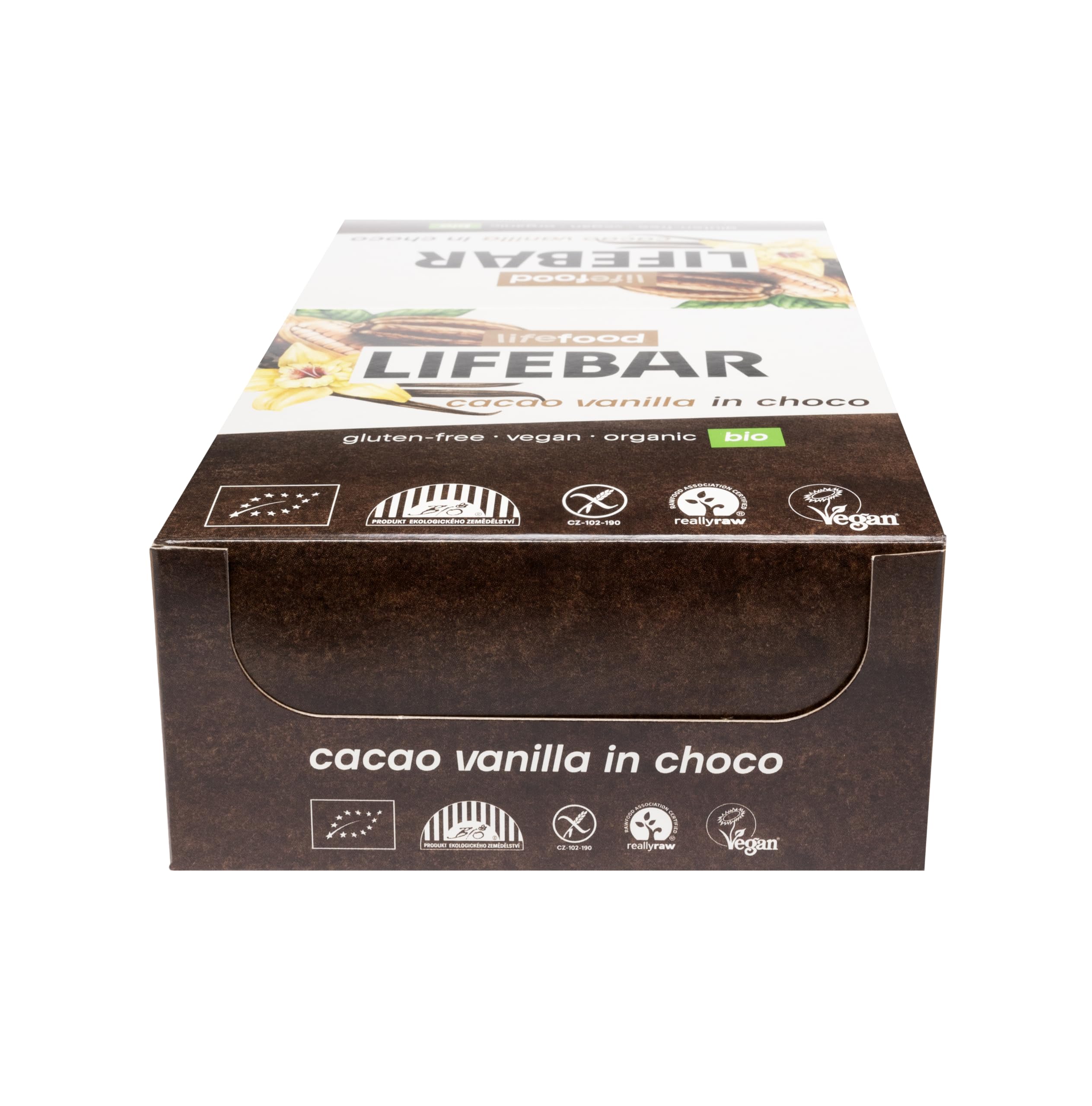 lifefood Lifebar InChoco Kakao Vanille ROH BIO, 15er Pack (15 x 40 g)