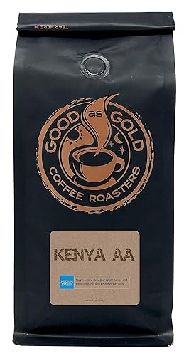 Miniatura 2 de KENYA - Granos de café AA, tostado medio, bolsa de 12 onzas, grano entero, tostadores de café Good As Gold