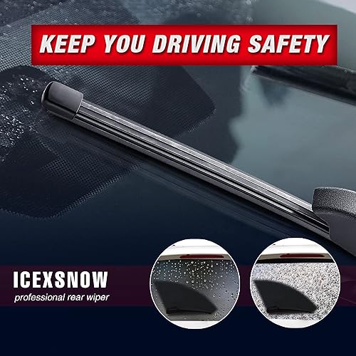 Miniatura 6 de Escobilla de limpiaparabrisas trasero de 13 pulgadas de repuesto para Alfa Romeo Stelvio 2022-2018 Jaguar E-Pace 2020-2018 Kia Forte 2018-2014 -