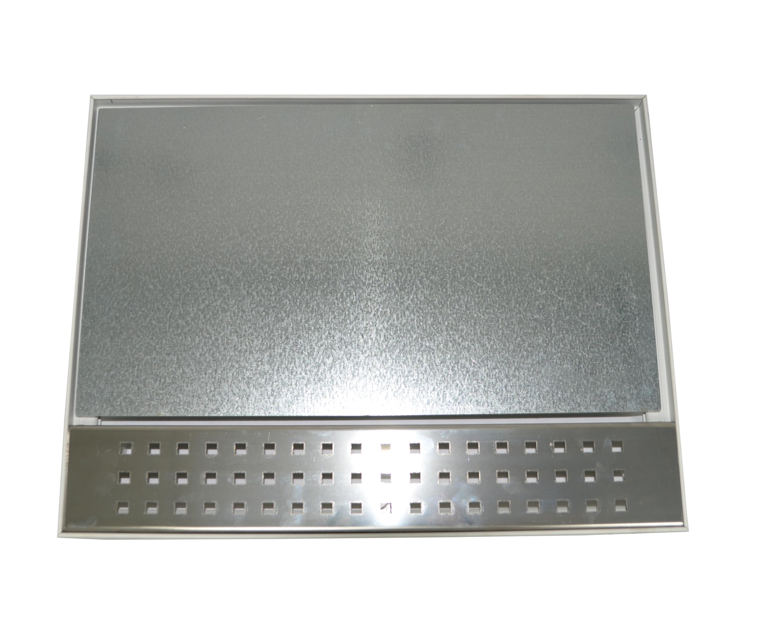 Whirlpoolrahmen PVC weiß 409x509 mit 7 cm Chrom Einlegeblech