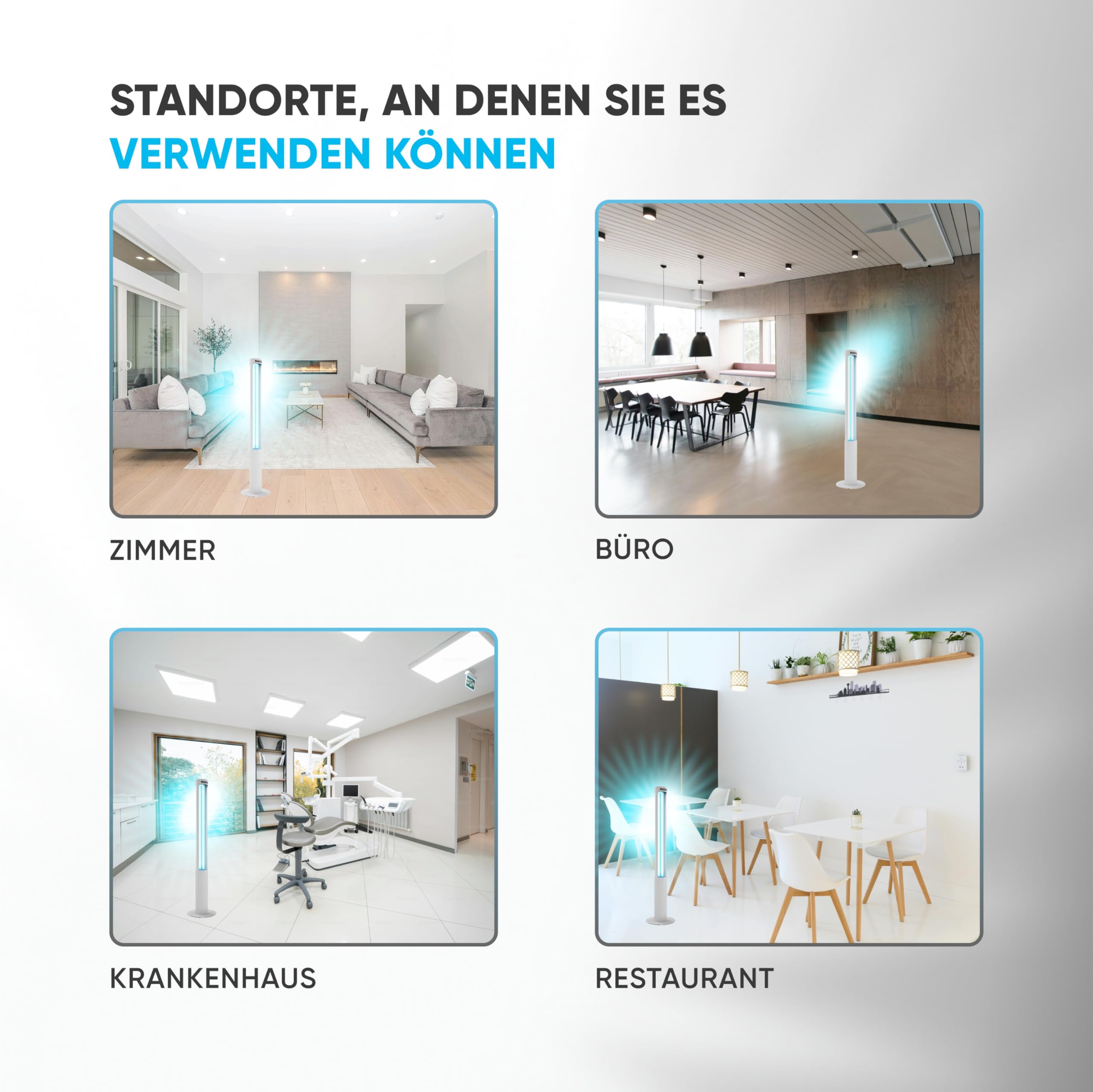 Lampada UV Germicida 360° U60 RC-TIMER +100% 60W Senza Ozono con Telecomando e Timer - Sterilizzatore UV a Luce Ultravioletta 254nm, Lampada al Quarzo 9.000h, Antivirus per Casa, Ufficio