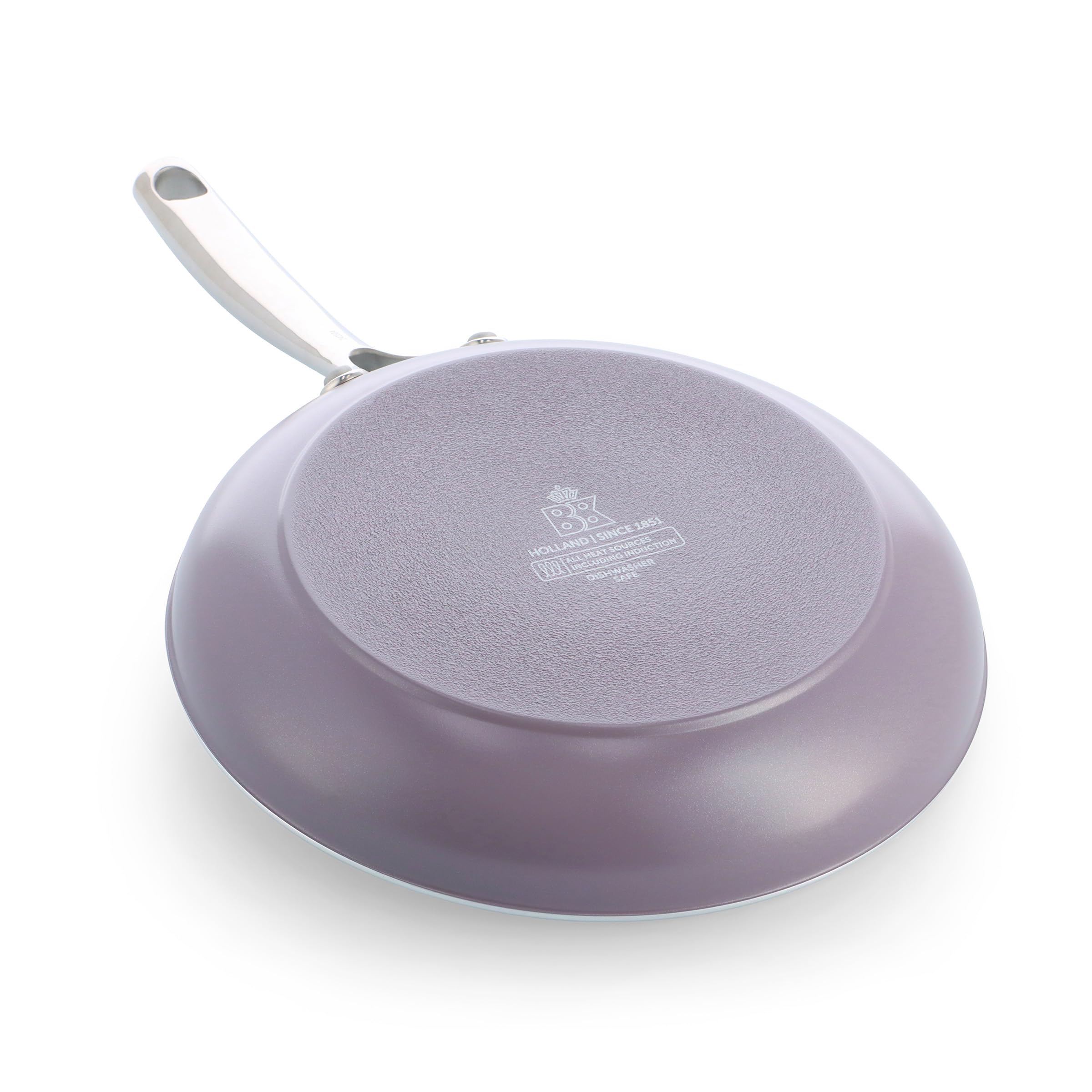 BK Sky - Juego de sartenes antiadherentes de cerámica (3 piezas, diámetro 20/24/28 cm, sin PFAS, apta para inducción, horno hasta 220 °C, apto para lavavajillas, calentamiento rápido, asas de acero