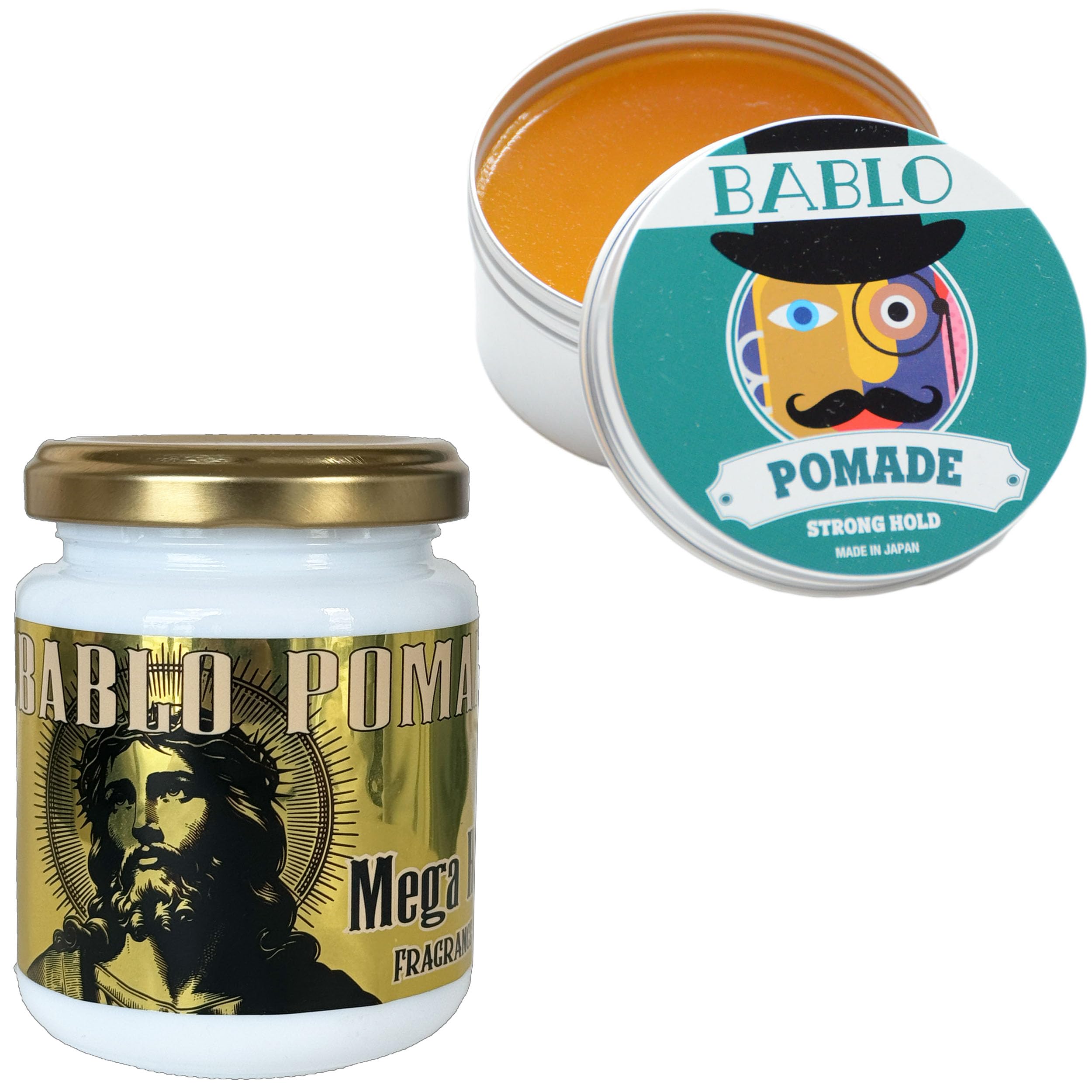 Amazon.co.jp: BABLO POMADE ポマード メガホールド ＆ ストロング