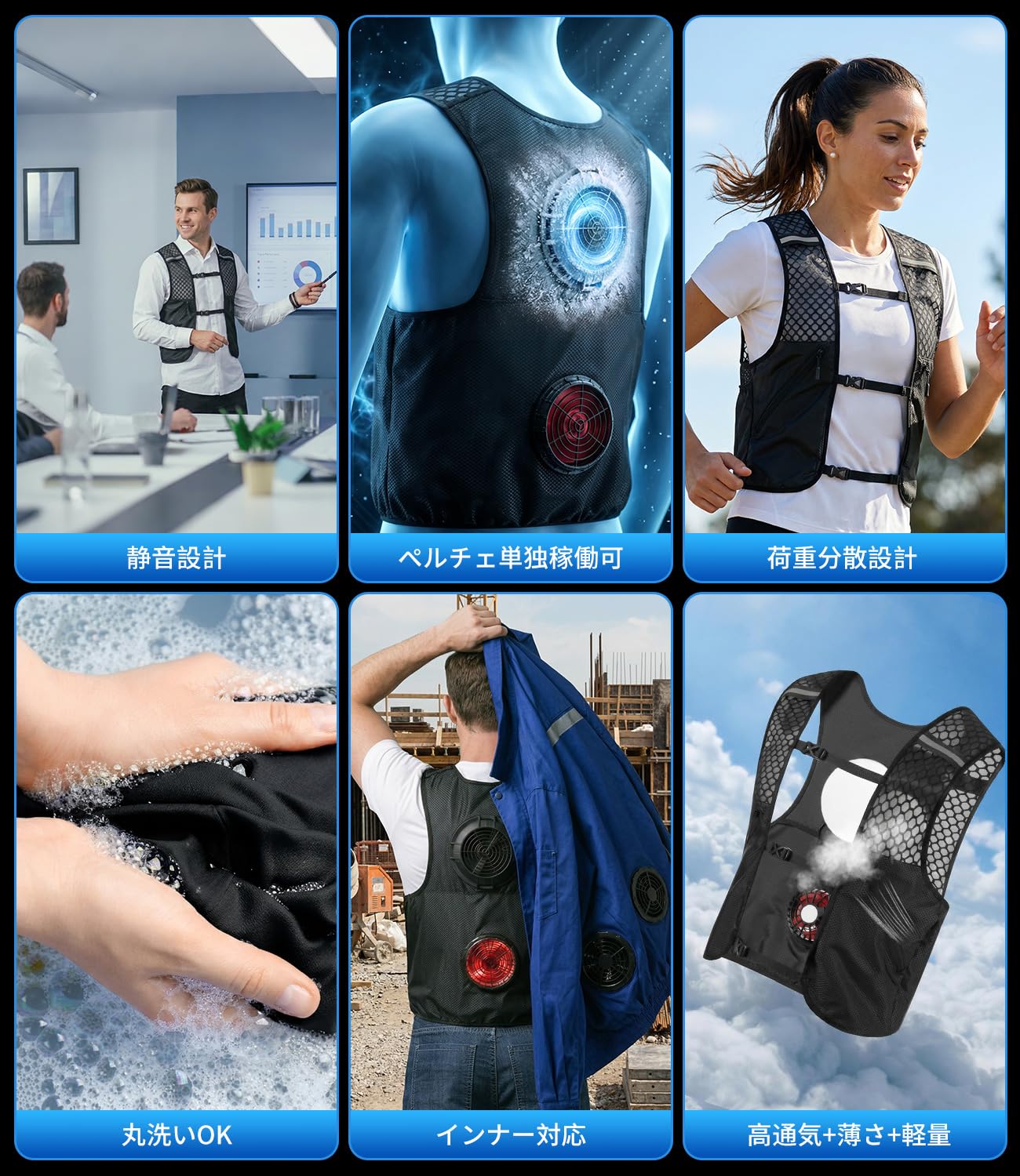 Amazon.co.jp: ペルチェベスト【2026業界初・150cm²超大面積冷却