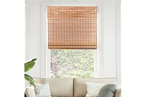 CHICOLOGY: Bamboo Roman Shades for Indoor Windows, Squirrel