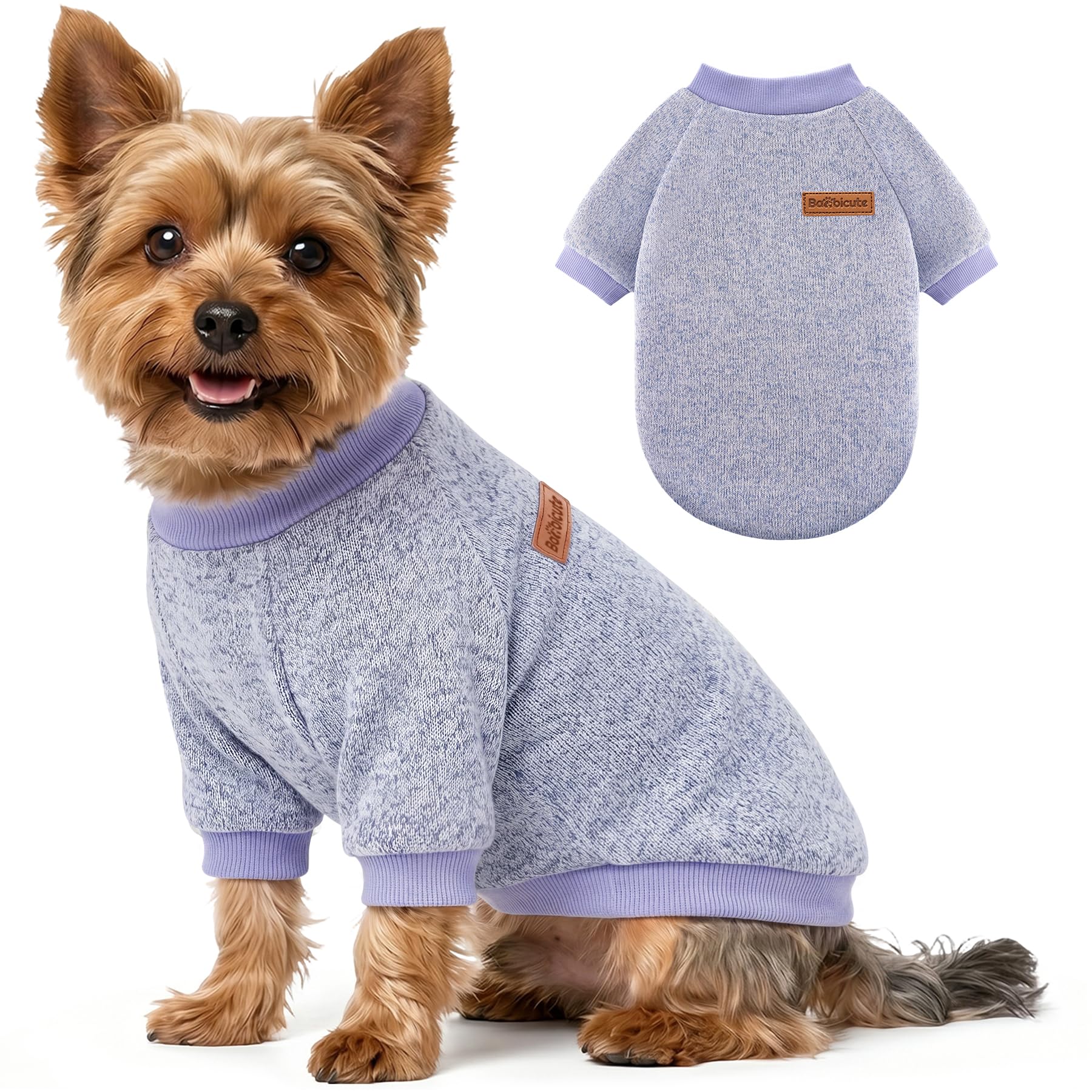 1 Pack Dog Sweaters for Small Dogs Girl Boy Winter Fleece Clothes Warm Soft Dog Sweatshirt Outfit for Dogs Cats Pet Apparel