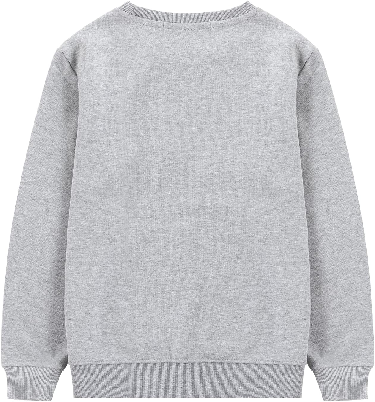 Kid Nation Kids Slouchy Soft Brushed Fleece Casual Basic Crewneck Sweatshirt for Boys or Girls 4-12 Years - Image 2