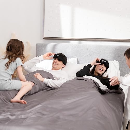 Miniatura 4 de Hush Iced 2.0 - Manta pesada refrescante  Manta pesada de lujo original  Funda 100% bambú con arena de vidrio no tóxico  Funda de edredón incluida