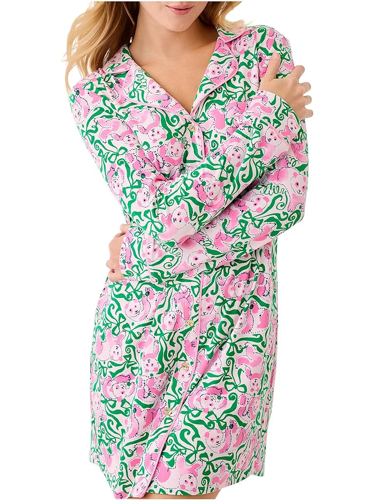 Pink Lilly Pulitzer Brona PJ Sleepdress