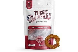 TURKEY CHEWKY: Premium Turkey Tendon Rings for Dogs