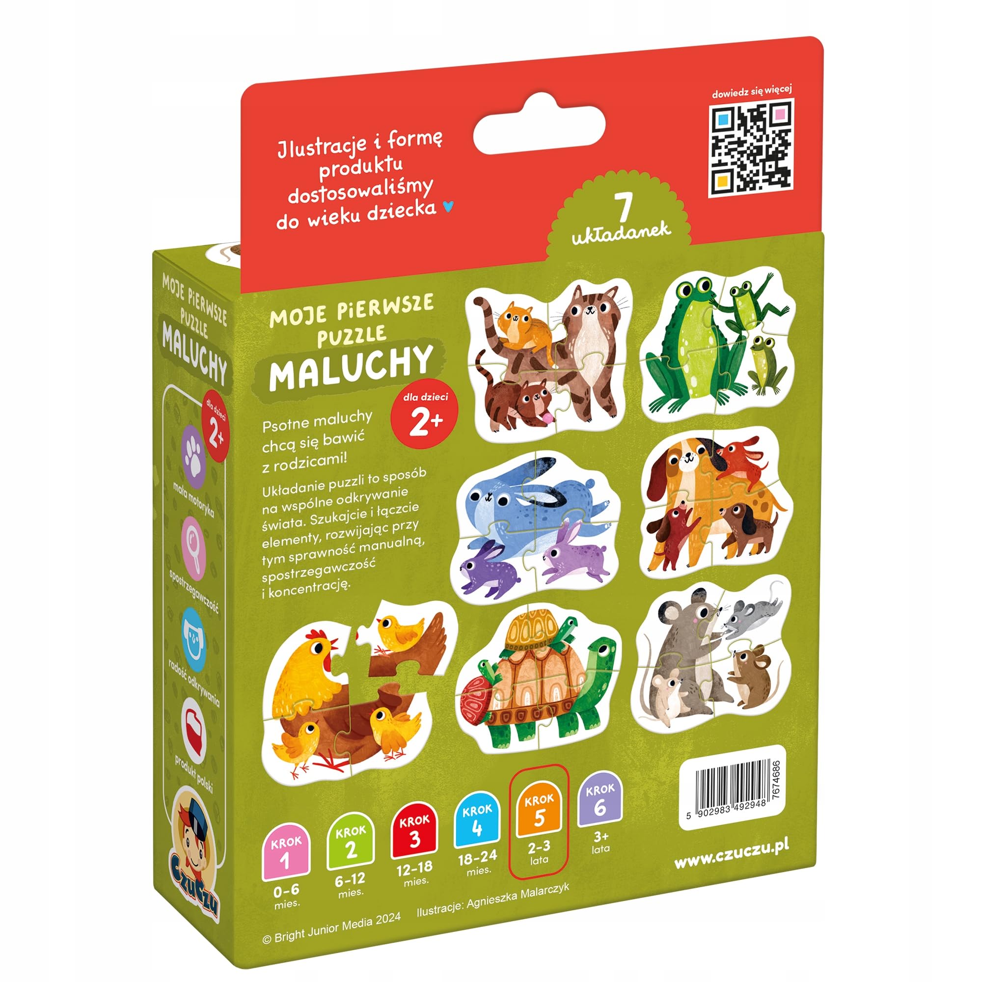CzuCzu Moje pierwsze puzzle MALUCHY +2L